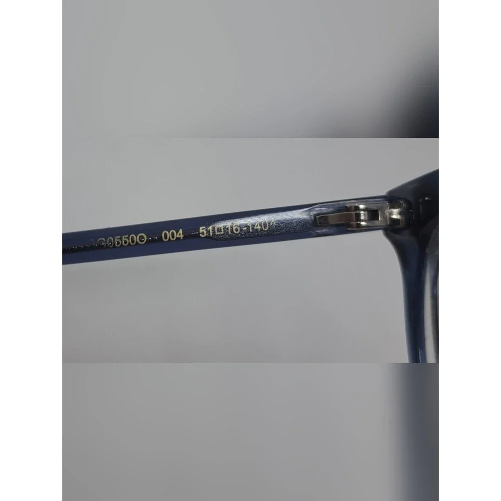 Gucci Women's Glasses Frames Blue Transparent Oval GG0550O 004 Italy 51-16-140